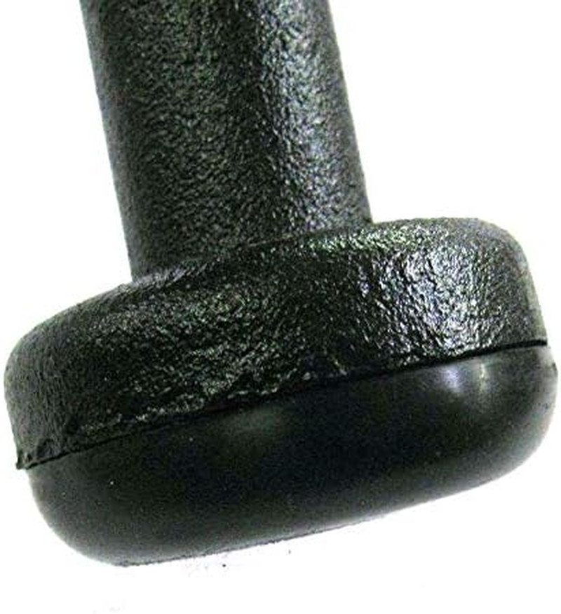 Plastic 1.5-Inch Wrought Iron Patio Furniture Glide Caps (48, Black)