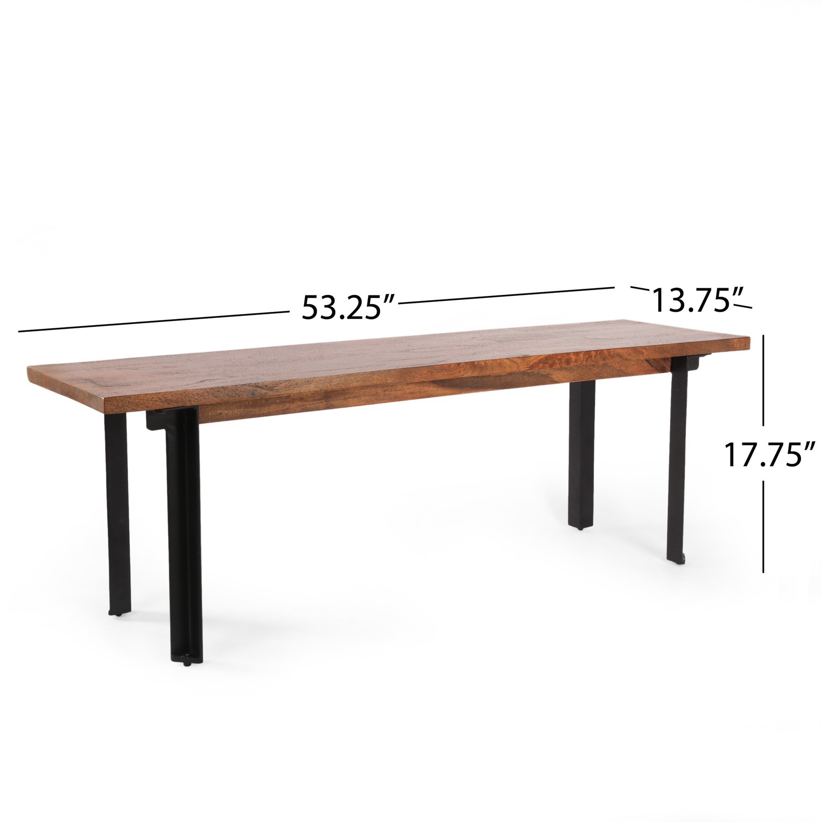 Outdoor Carlisle Benches – Black & Country Brown 2-Tone Design