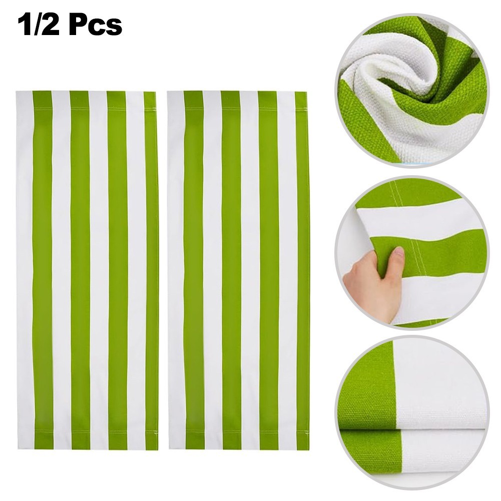 Beach Lounger Replacement Fabric Polyester 120×45 cm Fruit Green White