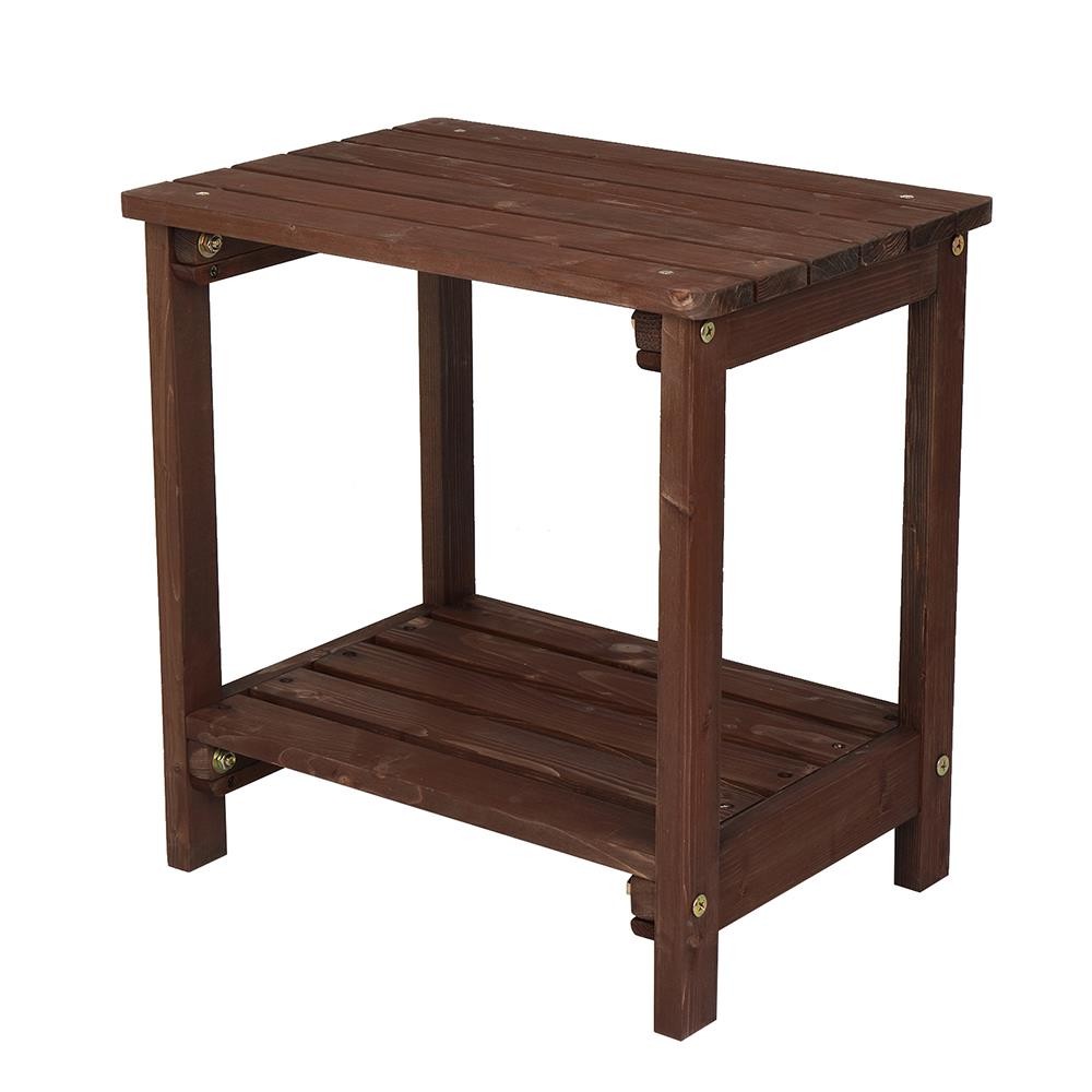 Outdoor Side Table Chair End Wood Stand Living Room Nightstand Sofa Night Shelf