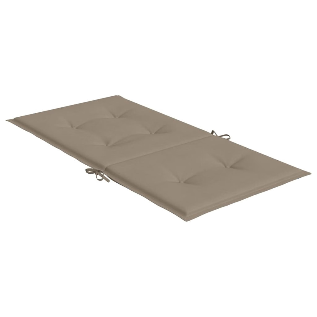 Garden Lowback Chair Cushions 6 pcs Taupe 39.4″x19.7″x1.2″ Oxford Fabric