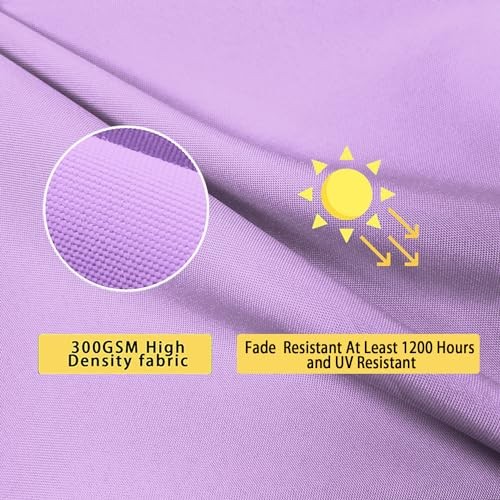 Outdoor Waterproof Throw Pillow Covers 18×18 Set 18″ x 18″ (Pack of 2) Purple