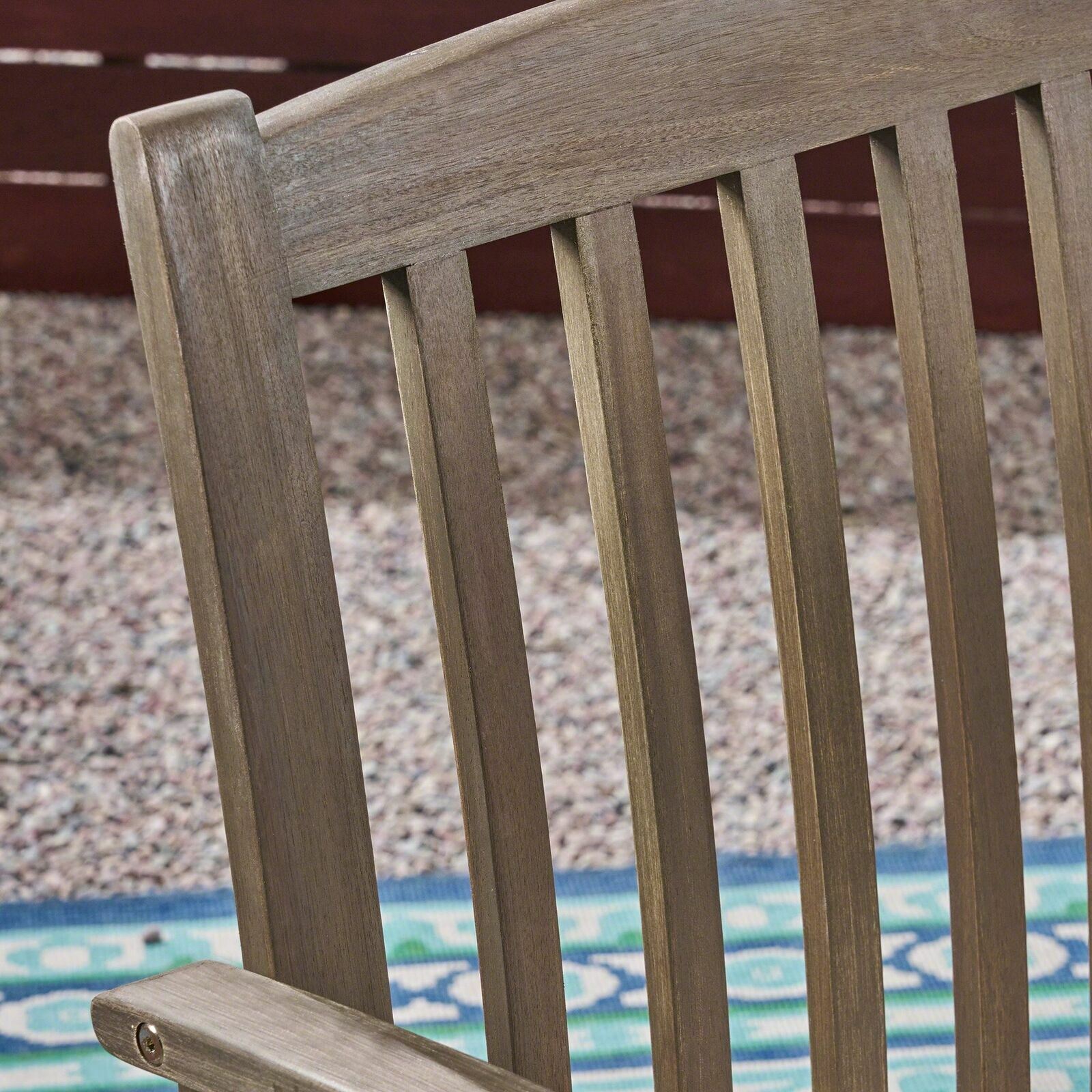 Phoenix Acacia Patio Dining Chairs, Acacia Wood with Outdoor Cushions, (Set of 2