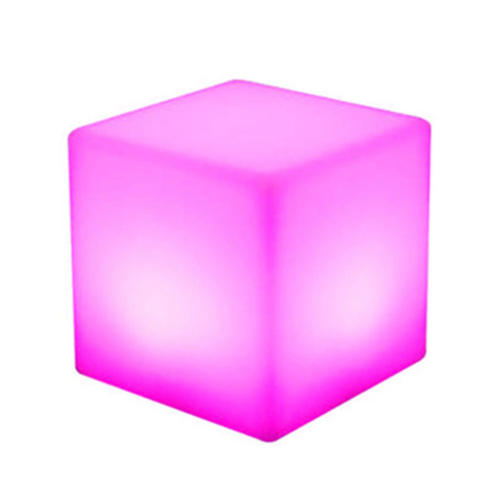 LED Glowing Cube Stool Chair 16 RGB Color Change Bar Party Yard Decor w/Remote