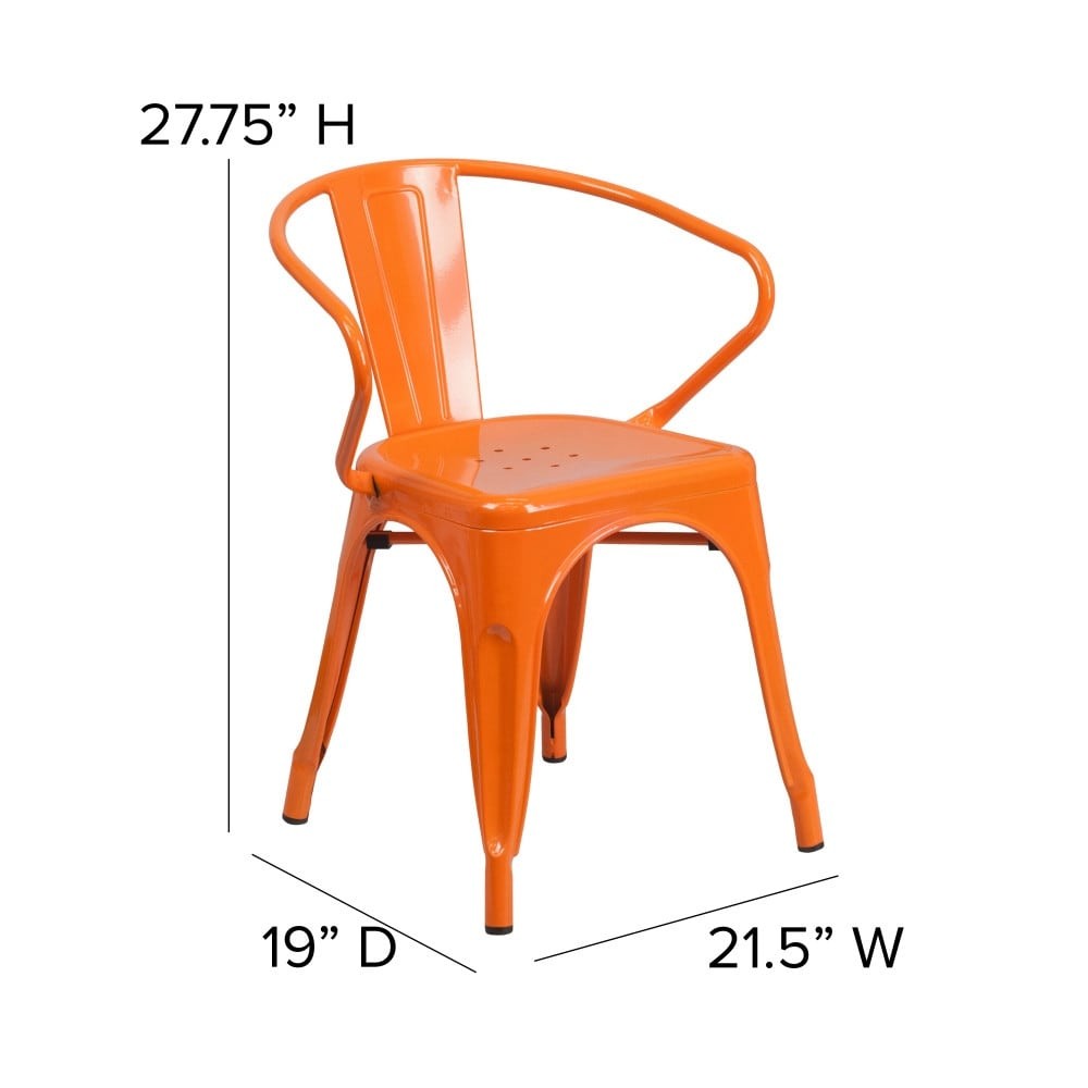 23.75-inch Square 3-piece Indoor/ Outdoor Dining Set with Armchairs
