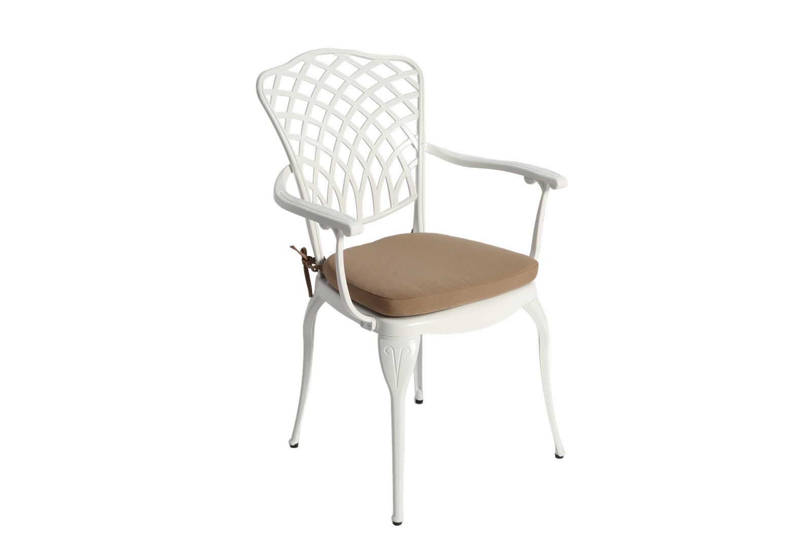 Cast Aluminum Bistro Set with Umbrella Hole, All-Weather Patio Table & Chairs