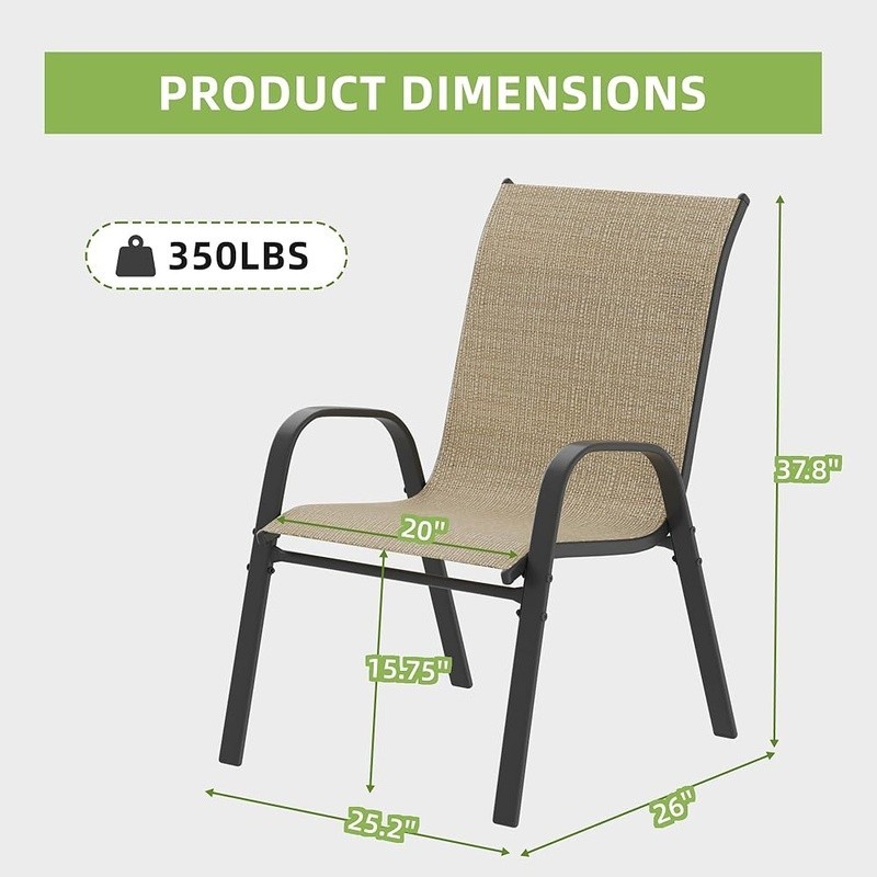 Sturdy A-Frame Patio Chairs Ergonomic Comfort Weather Resistant Outdoor Seating