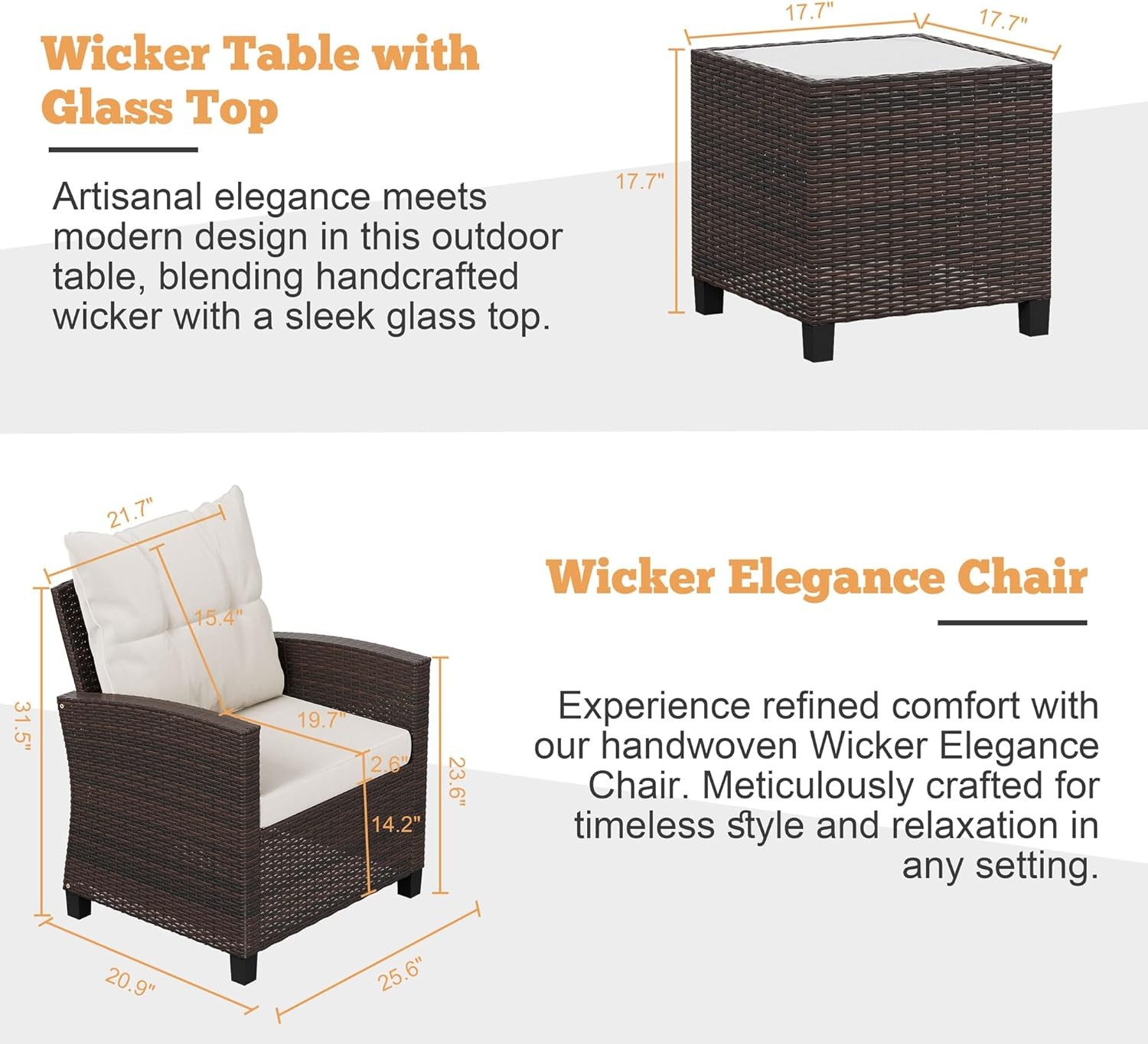 PE Rattan Wicker Outdoor Patio Seating Set