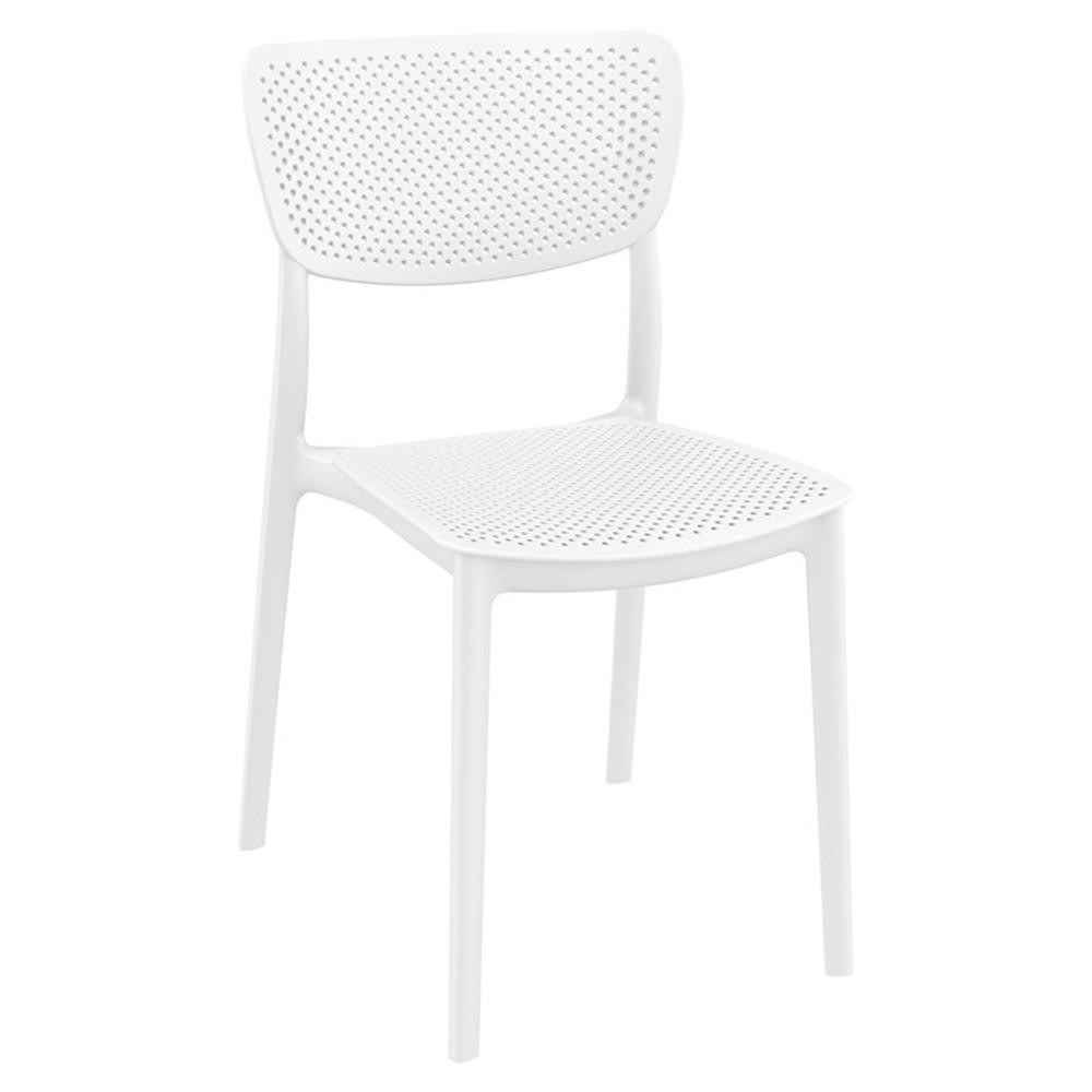 Compamia Lucy Outdoor Bistro Set 3 Piece with 27″ Table & 2 Chair in White