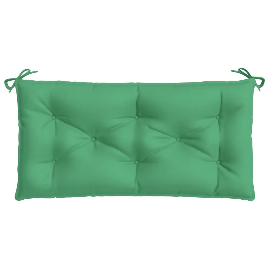Garden Bench Cushions 2pcs Green 39.4″x19.7″x2.8″ Oxford Fabric