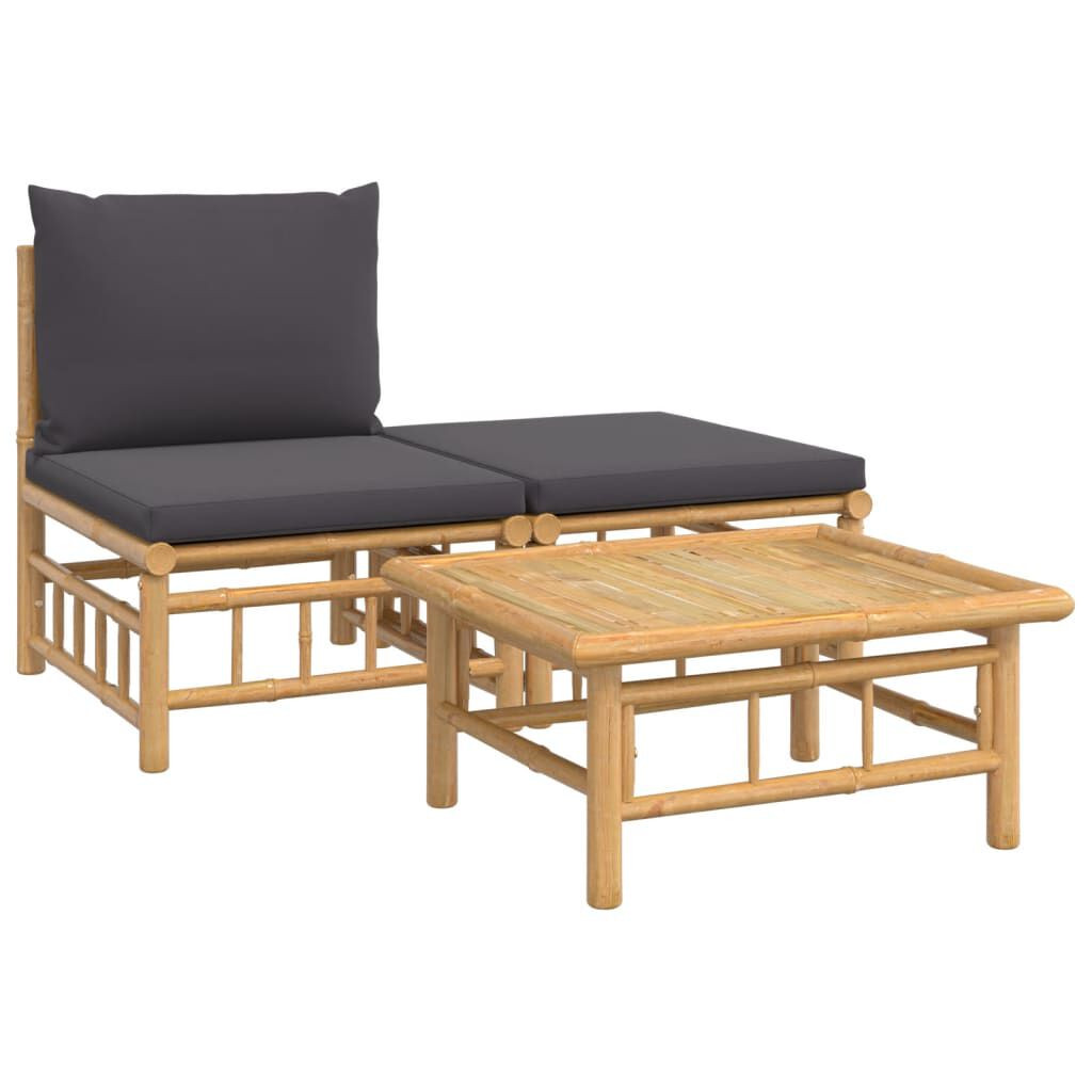 Patio Table 25.6″X21.7″X11.8″ Bamboo