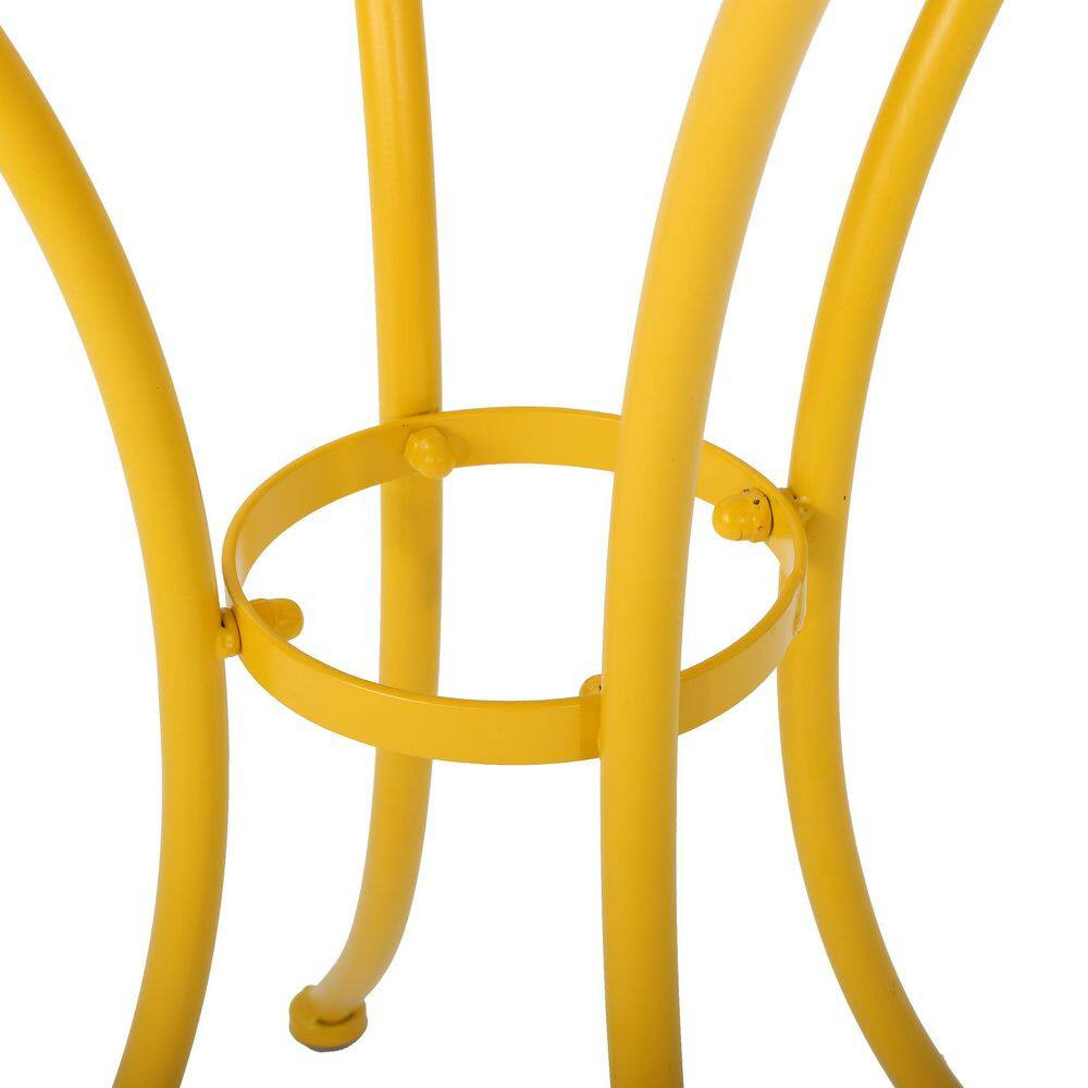 3-Piece Metal Bistro Set, Outdoor Patio Furniture Set (2 Chairs + 1 round Table)