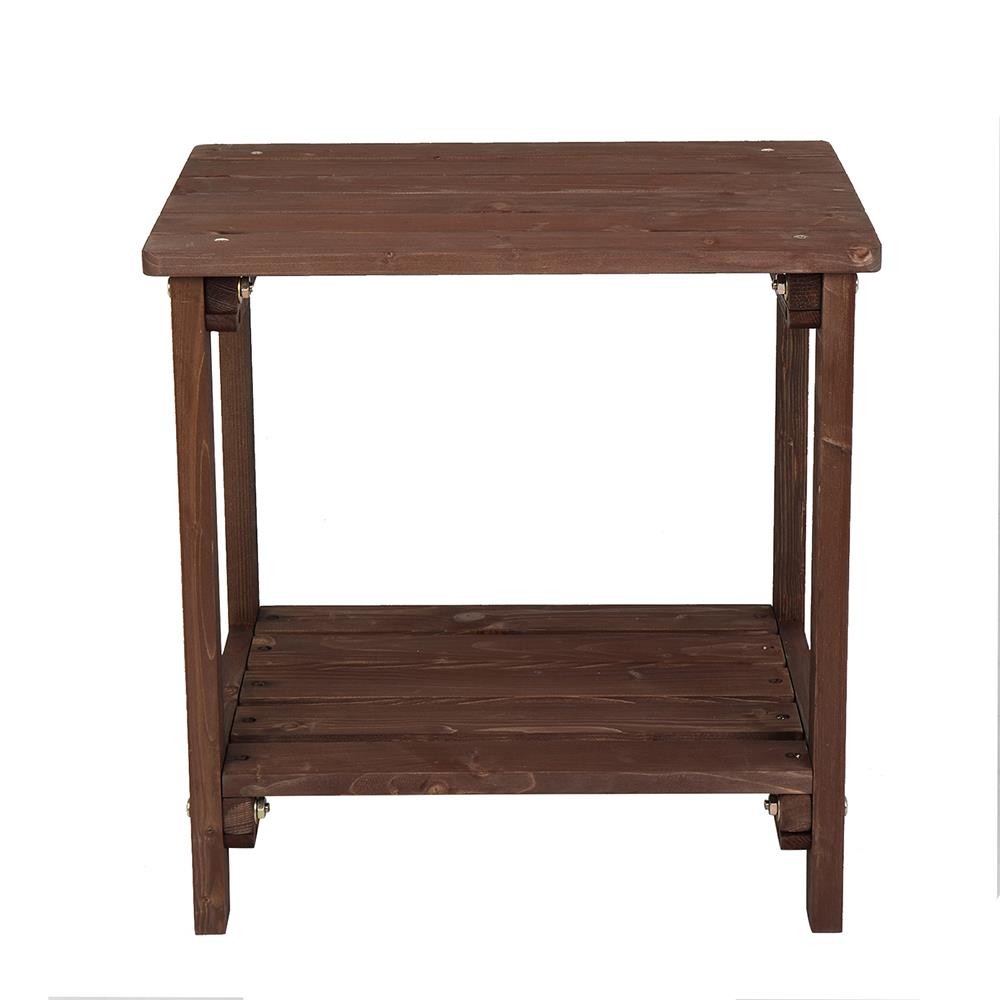 Outdoor Side Table Chair End Wood Stand Living Room Nightstand Sofa Night Shelf