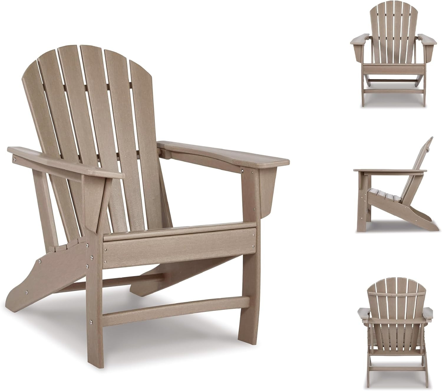 Light Brown HDPE Adirondack Chair by Signature Design by Ashley