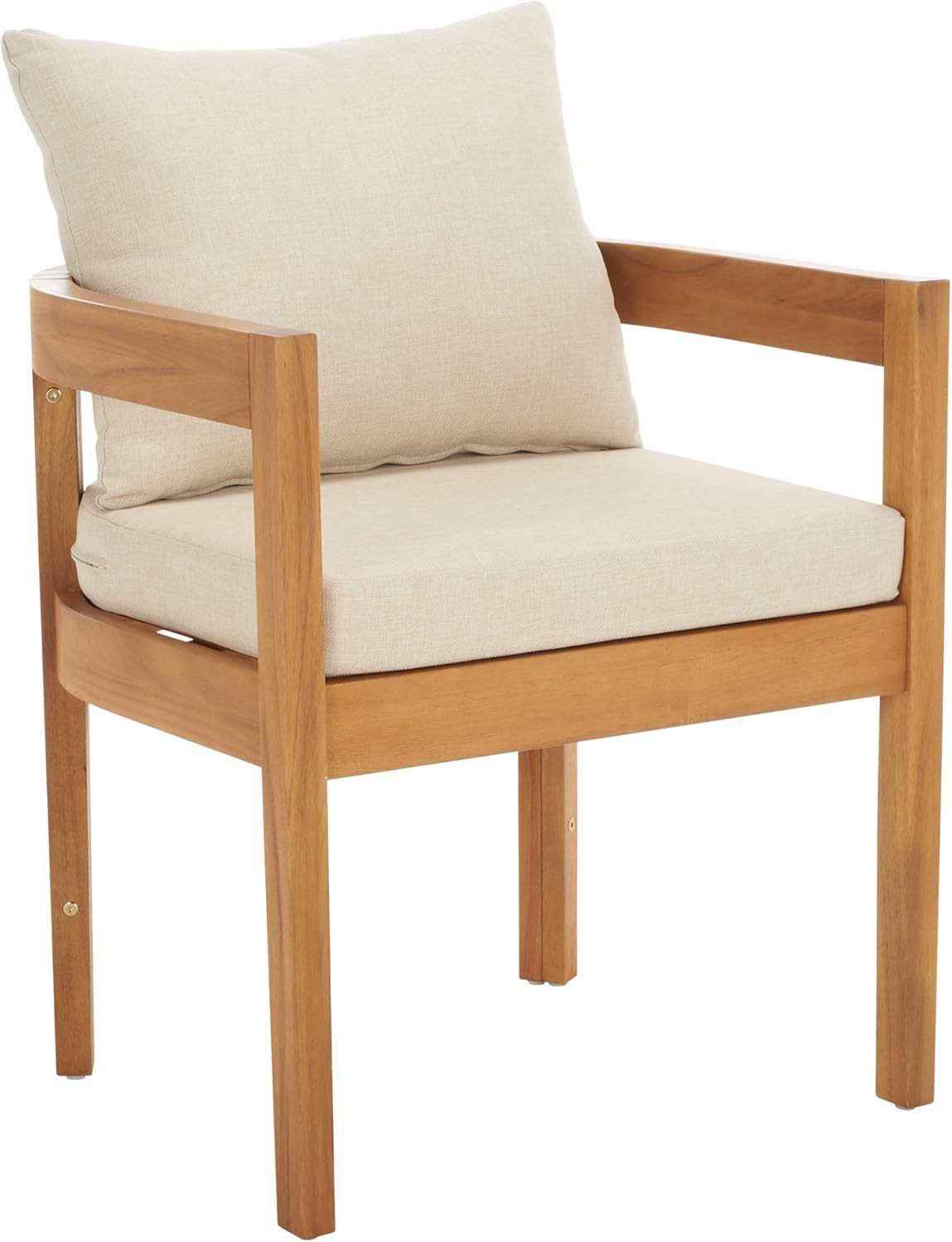 SAFAVIEH Outdoor Patio Furniture Collection – Kento Dining Chair Set of 2, Solid