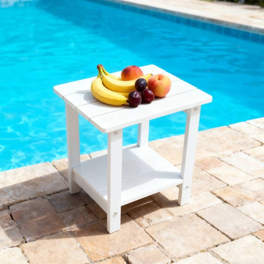 Outdoor Foldable Teak Side Table