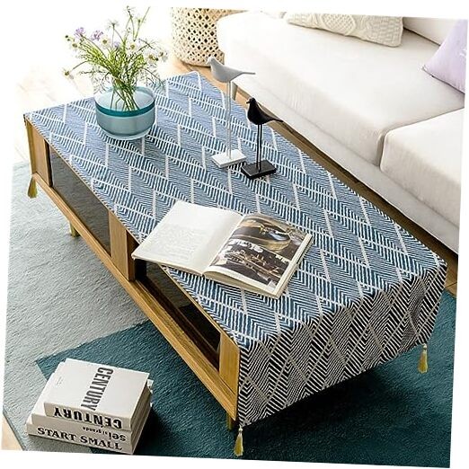 Coffee Table Cloth with Tassle Small Rectangle 57″ x 20″ (Rectangular)