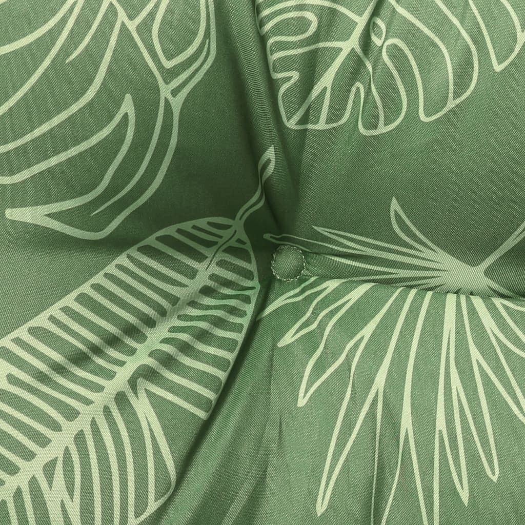 Garden Bench Cushion Leaf Pattern Oxford fabric (100% polyester)