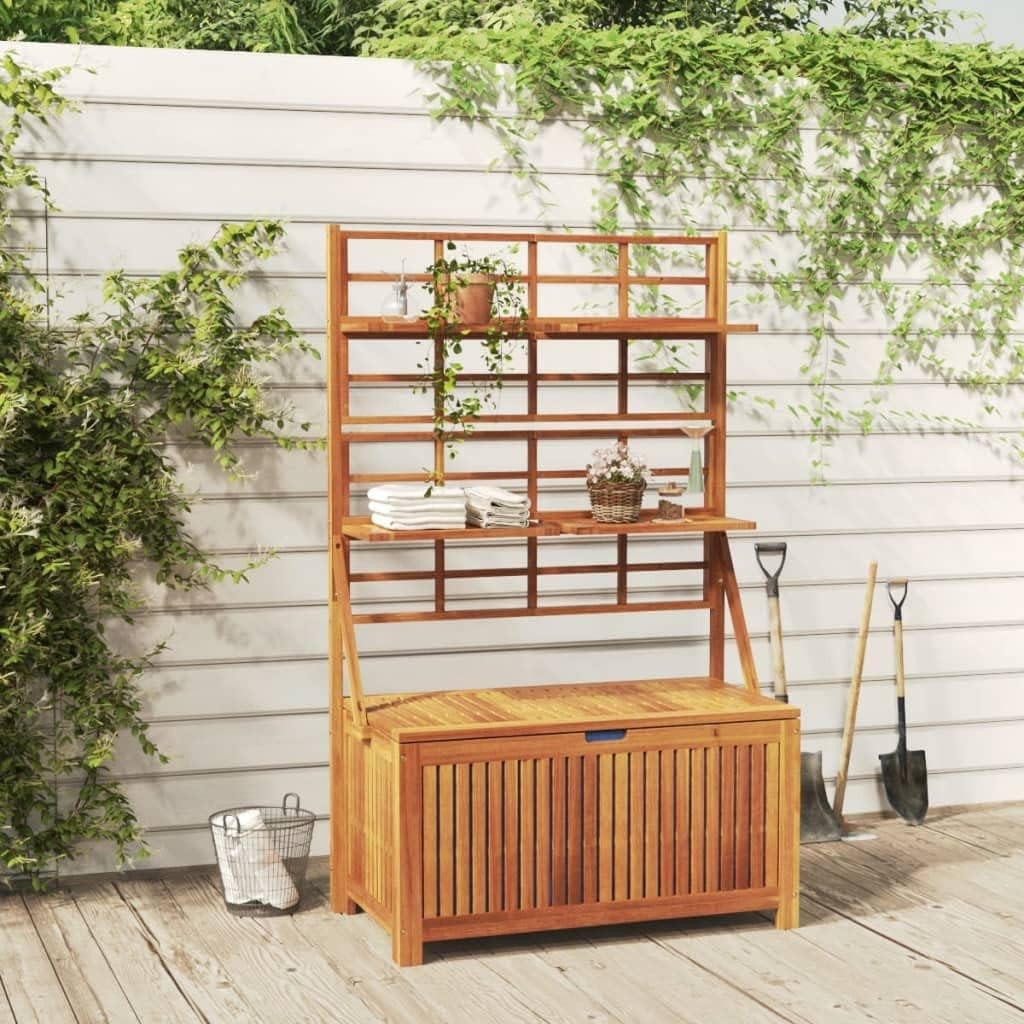 Tool Box Storage Box with Trellis Tool Chest for Outdoor Patio Porch Climbing