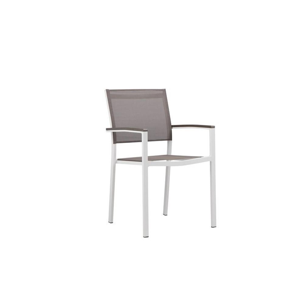 Pemberly Row 17-piece Modern Aluminum Patio Sofa Set in White/Gray