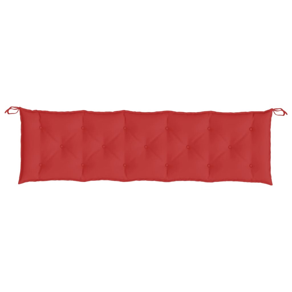 Garden Bench Cushion Red 70.9″x(19.7″+19.7″)x2.8″ Oxford Fabric