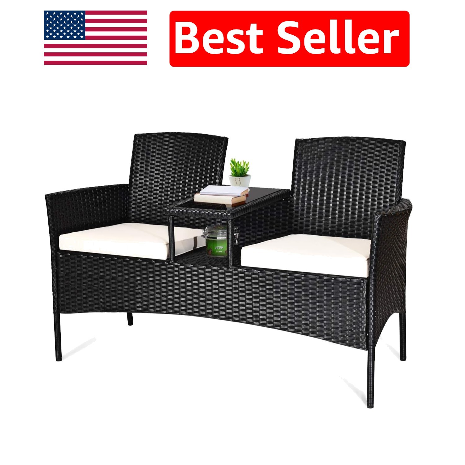 Modern Outdoor Wicker Furniture Set with Removable Cushions for Ultimate Comfort