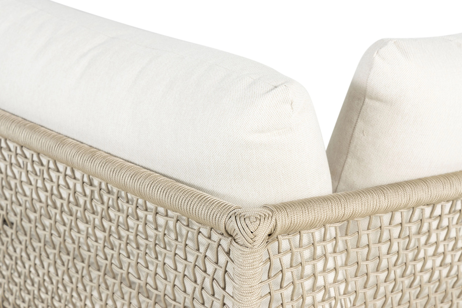 Cypress Teak Wood 2-piece Left Arm Chaise Outdoor Sectional – Beige Chaise