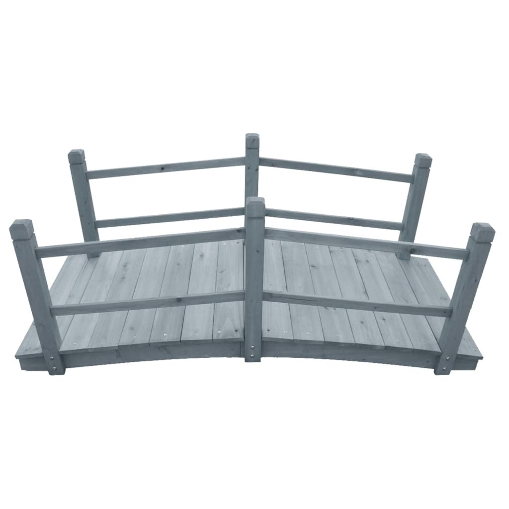 Garden Bridge Gray 55.1″x23.6″x22″ Solid Firwood