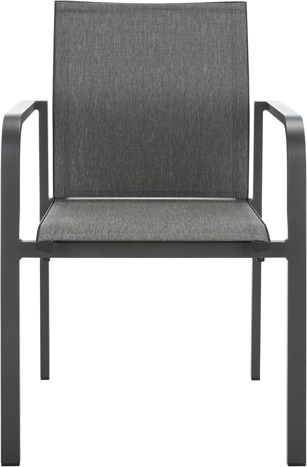 SAFAVIEH Outdoor Patio Furniture Dexter Grey Armchair Set of 2 (Fully Assembled)