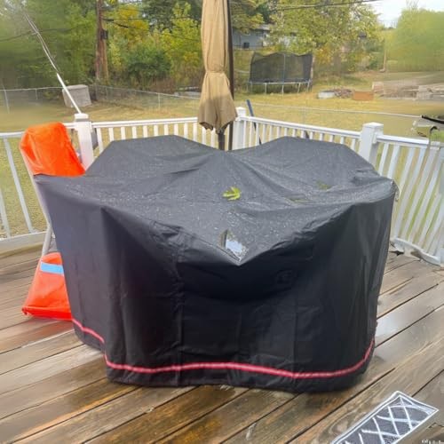 Patio Furniture Sets Cover, Heavry Duty Round Outdoor Dinning Dia62″ x 29″