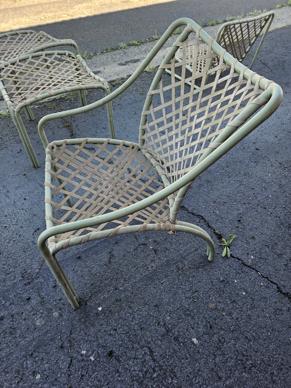 Vintage Brown Jordan Patio Furniture 3 Chairs Lounge Chair Gravitychair 2Table