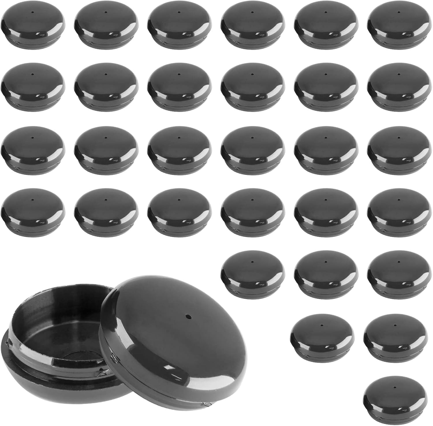 Luomorgo 32 Pack 1-1/2″ Wrought Iron Patio Furniture Feet Caps, Metal Furniture