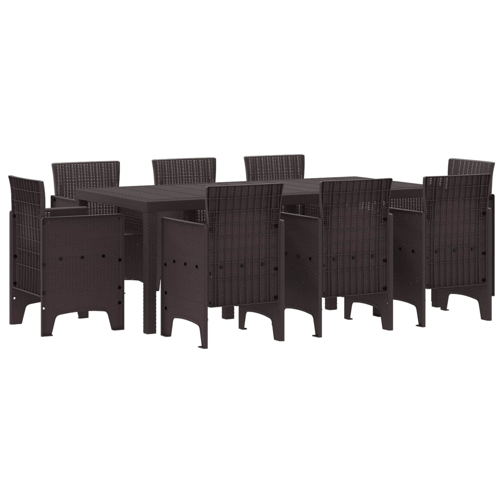 Garden Dining Set Polypropylene Outdoor Patio Furniture Terrace Modern vidaXL