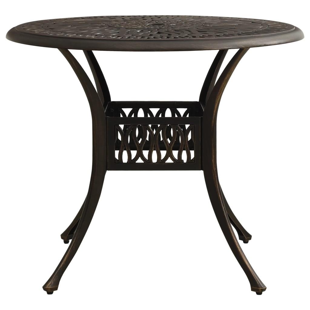 Patio Table Outdoor Dining Table Garden Porch Furniture Cast Aluminum vidaXL