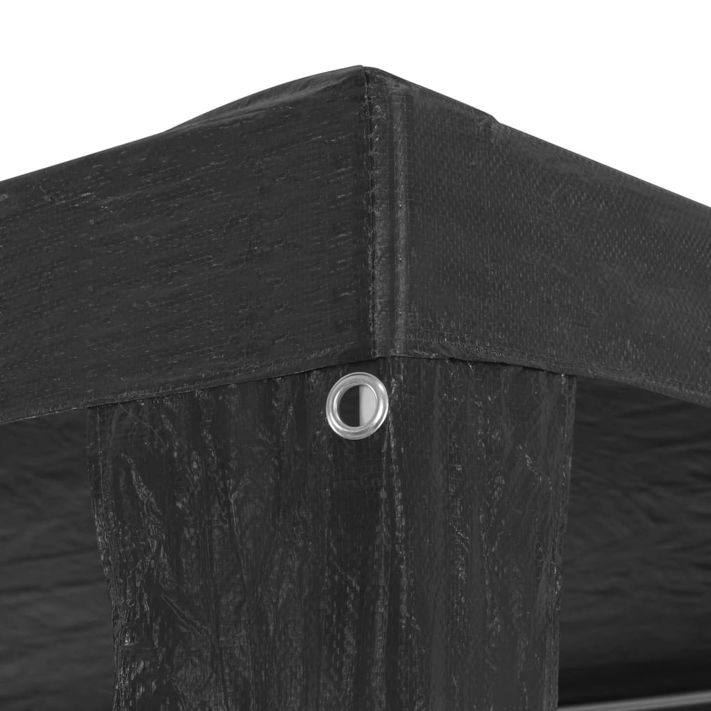 Party Tent PE Anthracite 9.8’x9.8′