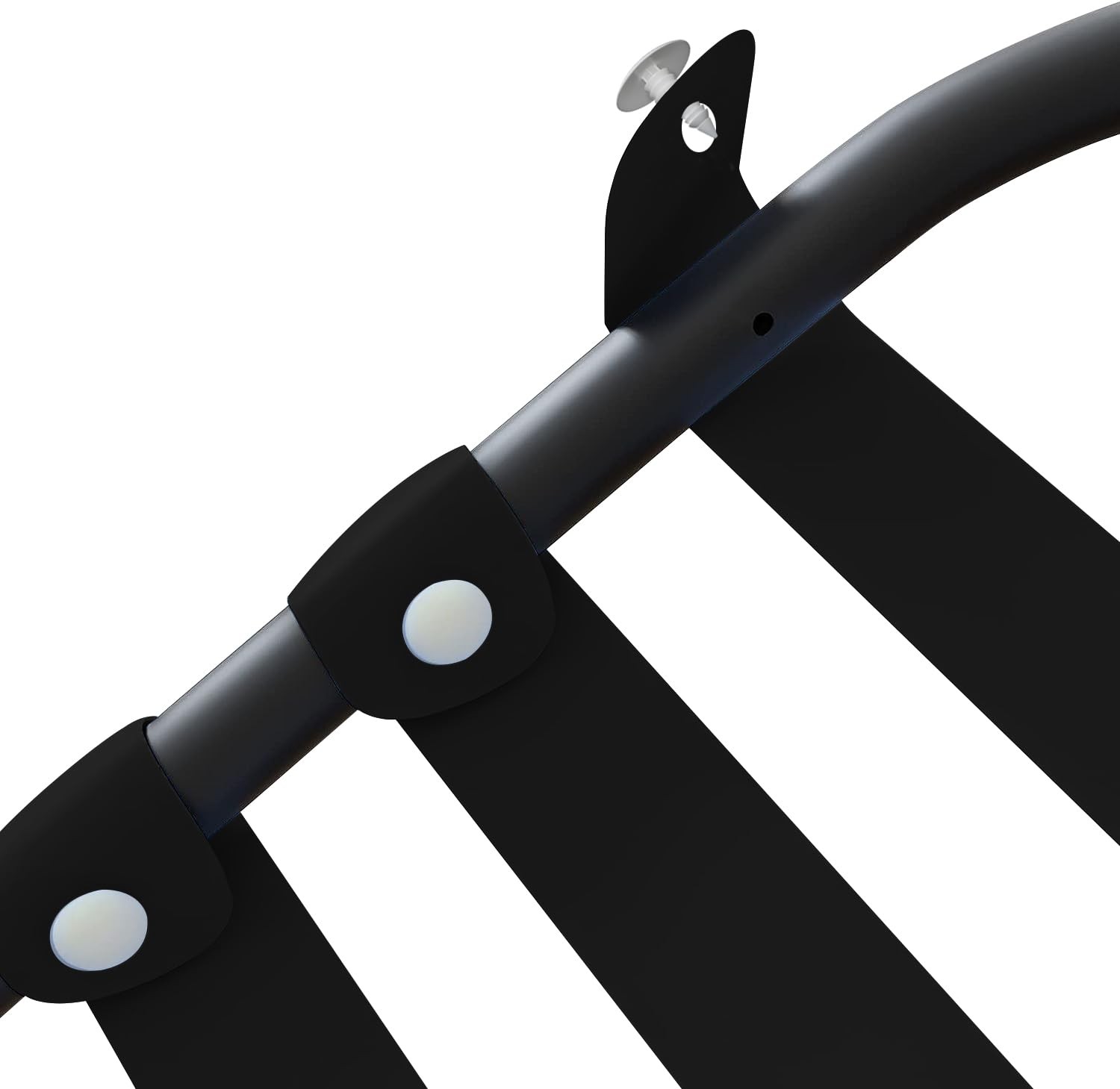 Lumpro Vinyl Straps for Patio Chair Repair Kit 20 Ft strap + 20 rivets, Black