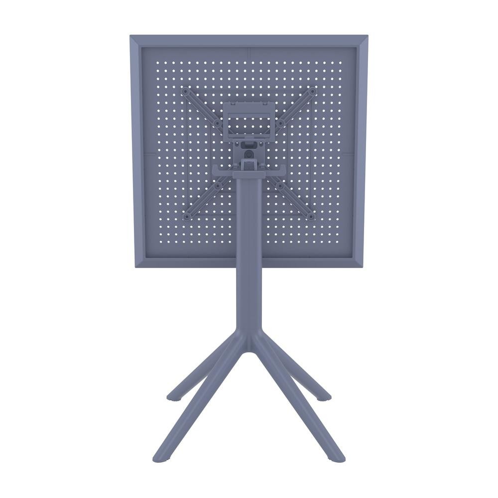 Sky Square Folding Table 24 inch Dark Gray