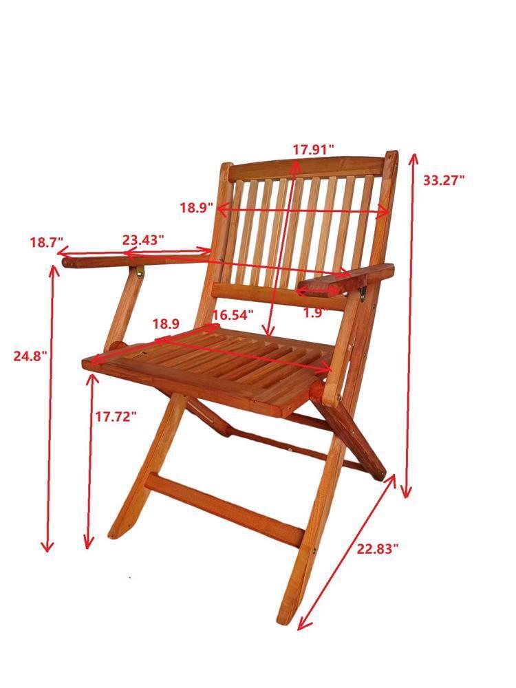 High Quality Foldable Patio Dining Set 4 Folding Chairs 1 Dining Table New Style