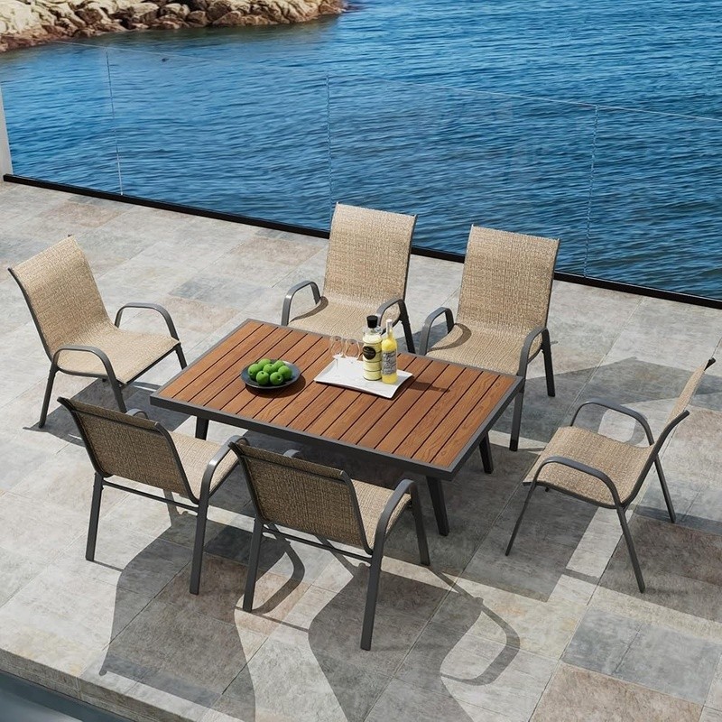 Sturdy A-Frame Patio Chairs Ergonomic Comfort Weather Resistant Outdoor Seating