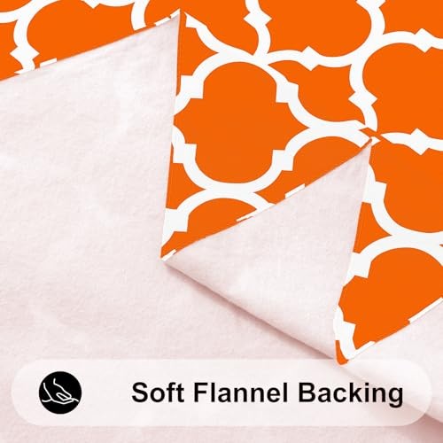 Square Table Cloth, Waterproof Vinyl 54″ x 54″ (Square) 1 Bright Orange