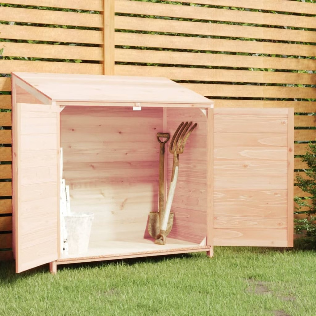 Garden Shed Natural Wood Solid Fir Wood Medium Garden Shed