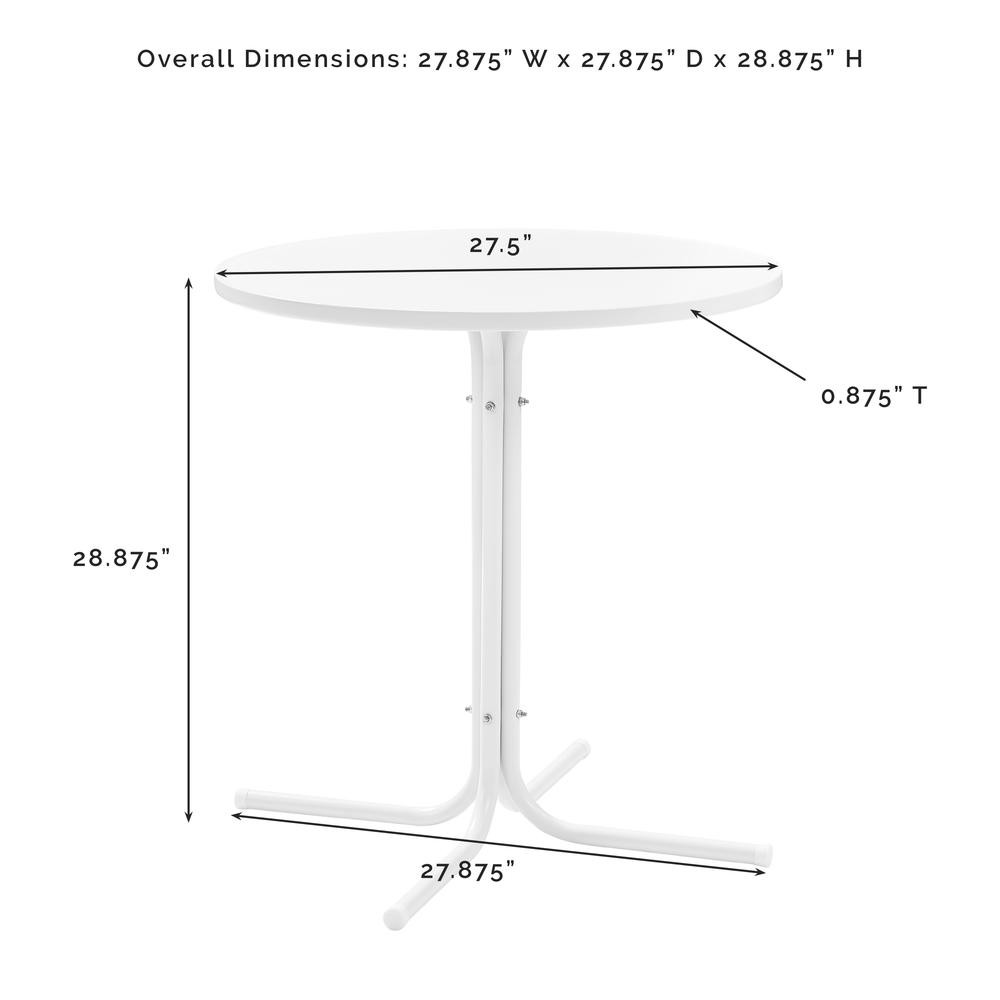 Griffith 3Pc Retro Outdoor Bistro Set – Bistro Table & 2 Chairs