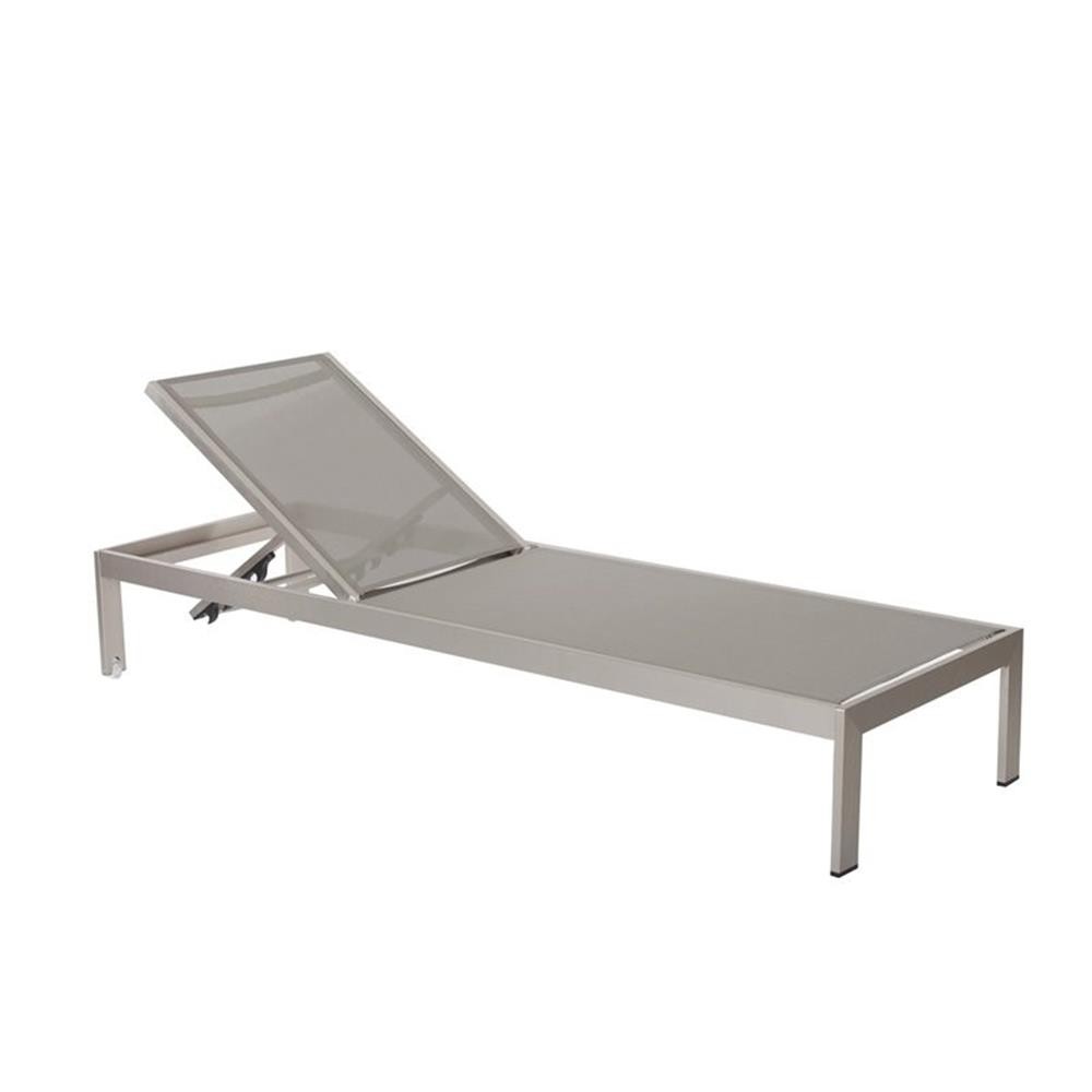 Pangea Home Chester 17-piece Modern Aluminum Patio Sofa Set in Gray