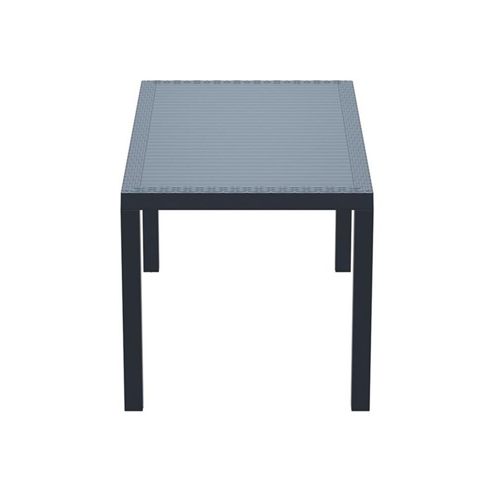 Compamia Orlando 55″ Patio Dining Table in Dark Gray