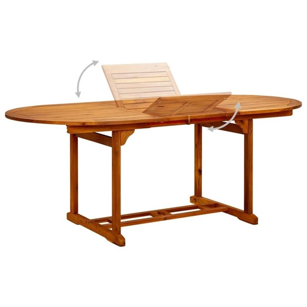 Bowery Hill Contemporary Solid Acacia Wood Dining Set in Black