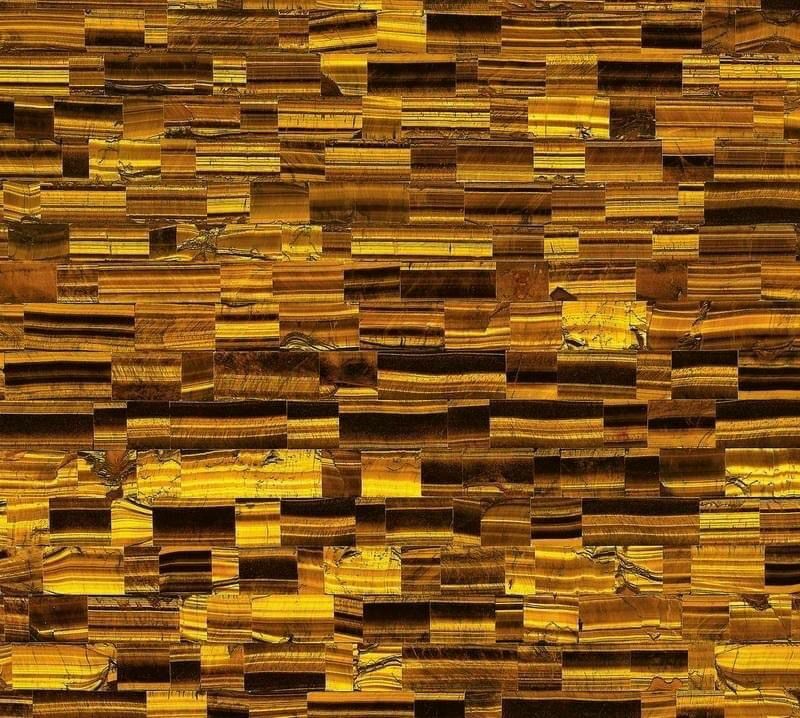 18″ Tiger eye Marble Table Top natural Stones Handmade Table