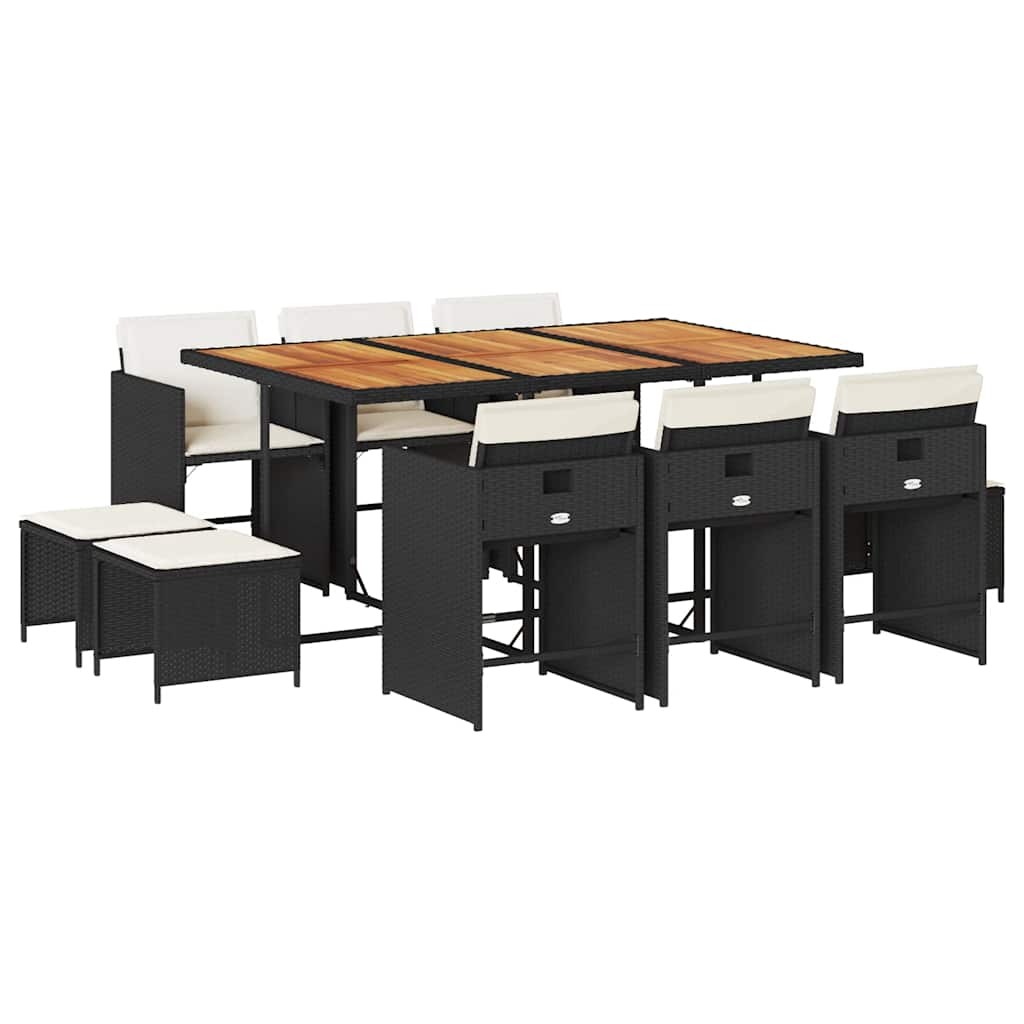 Big Rectangular 14-Seater Outdoor Dining Set with Cushions in Different Colors v
