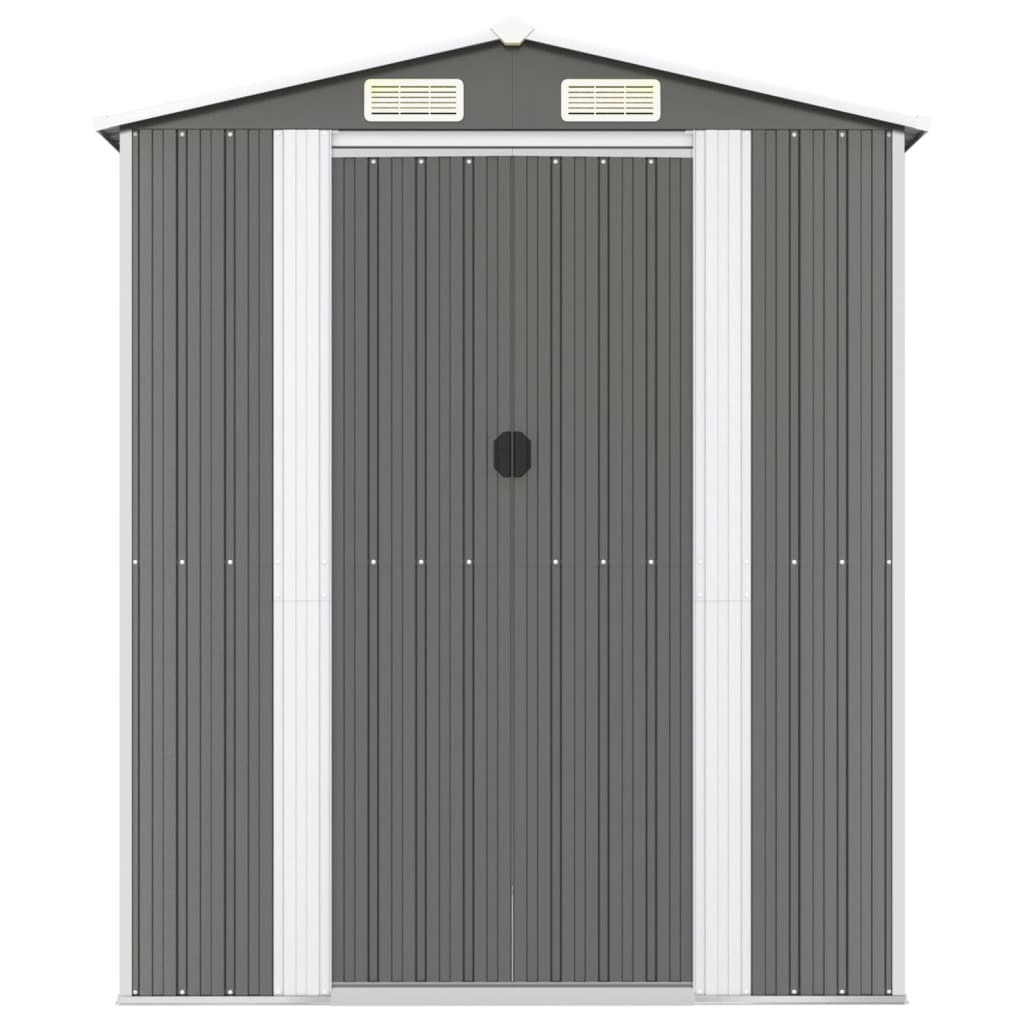 Garden Shed Light grey Galvanized steel Extra Large Garden Shed