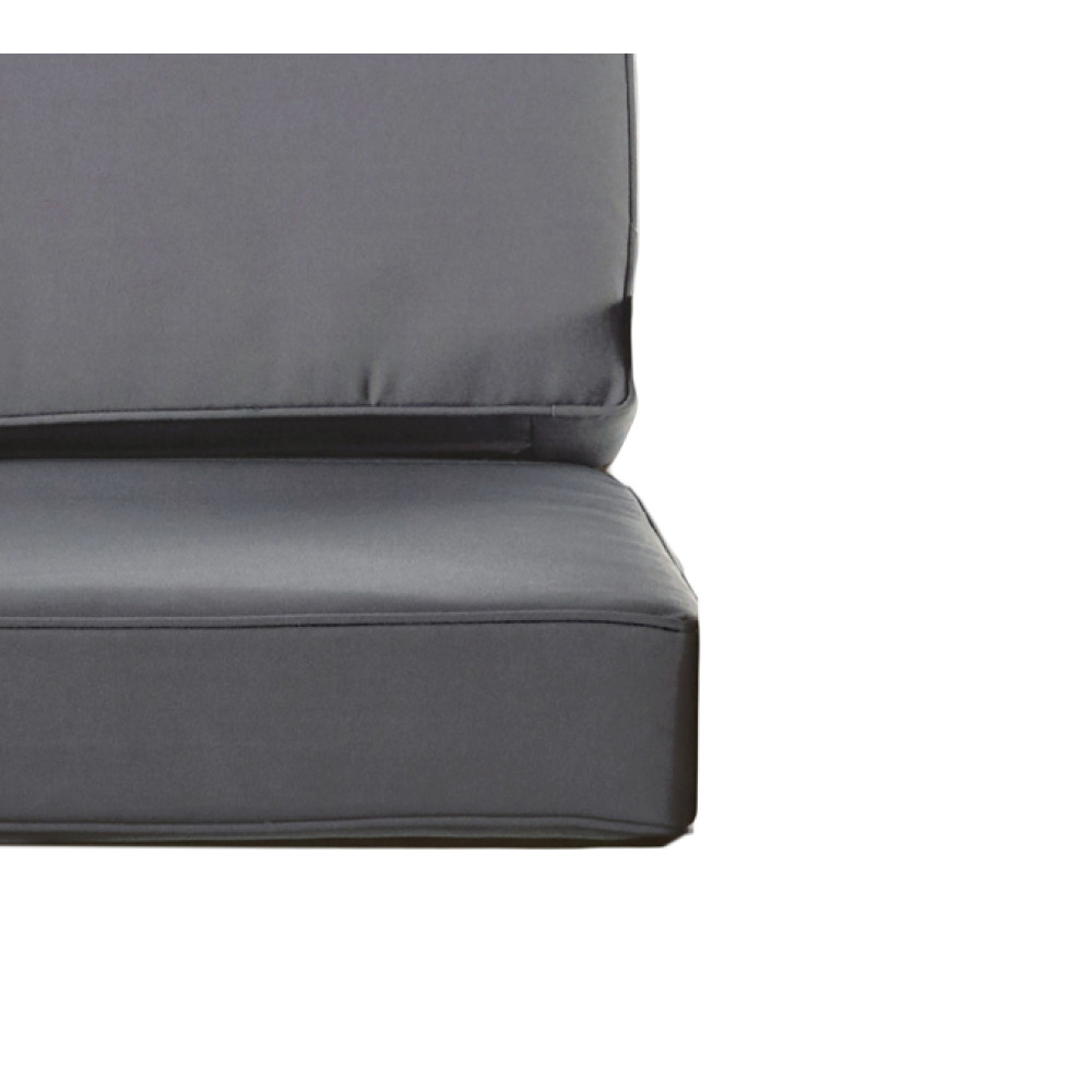 Club Chair Slipcovers Waterproof Dark Grey Fabric Covers w/ Invisible Zipper