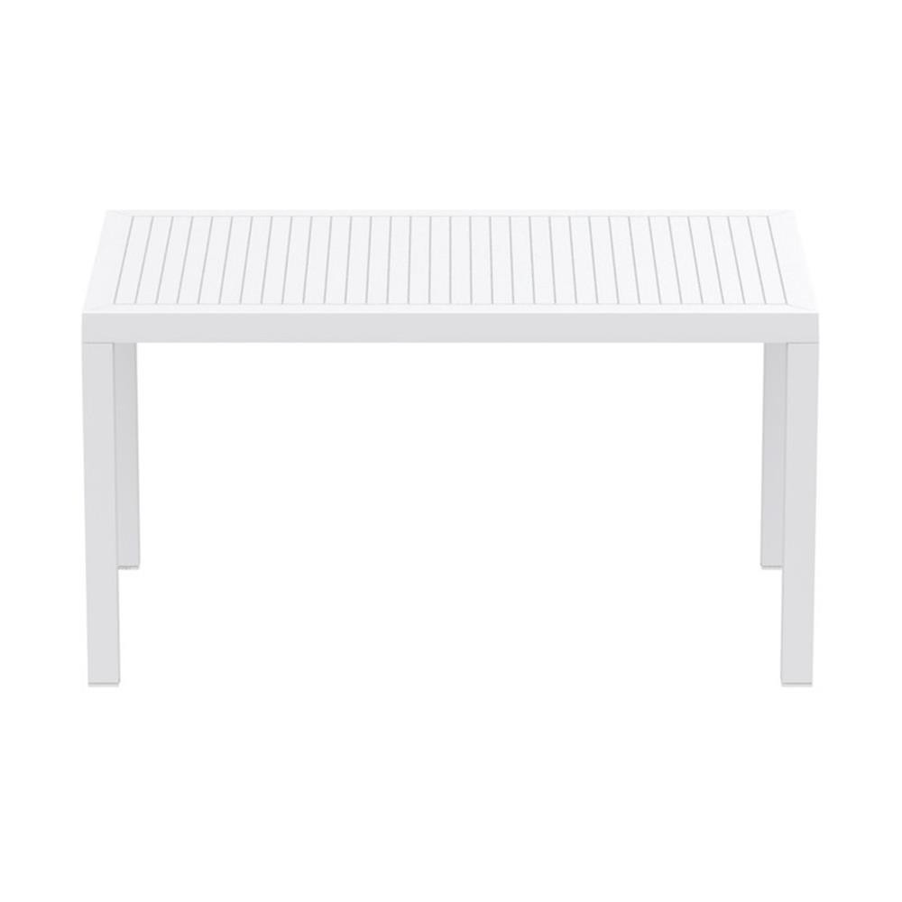 Compamia Ares 55″ Resin Patio Dining Table in White